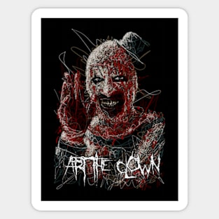 creepy clown Sticker